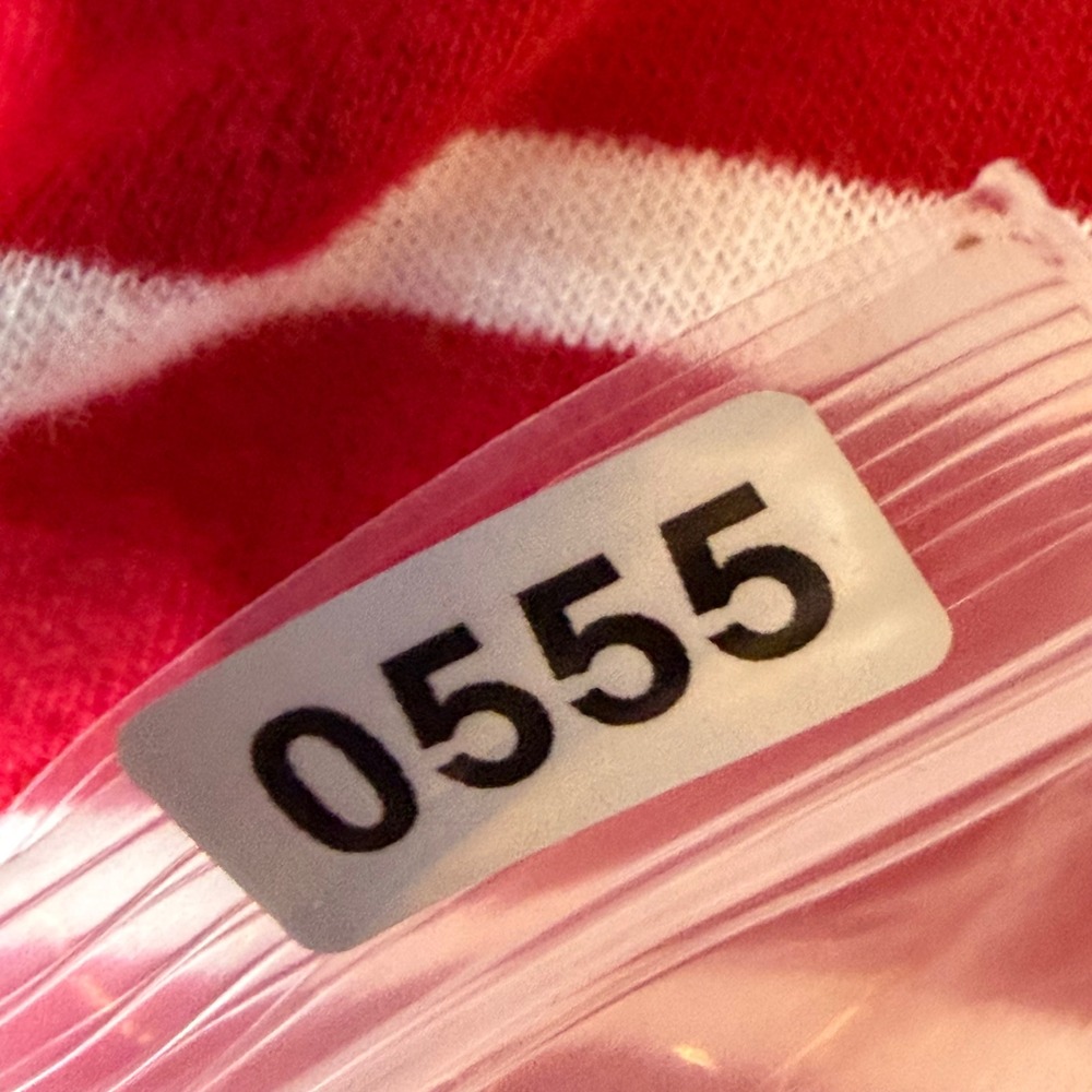 Vintage 2000s Red White Striped 100% Cotton Hollister Crew Neck Tee S - Picture 6 of 7
